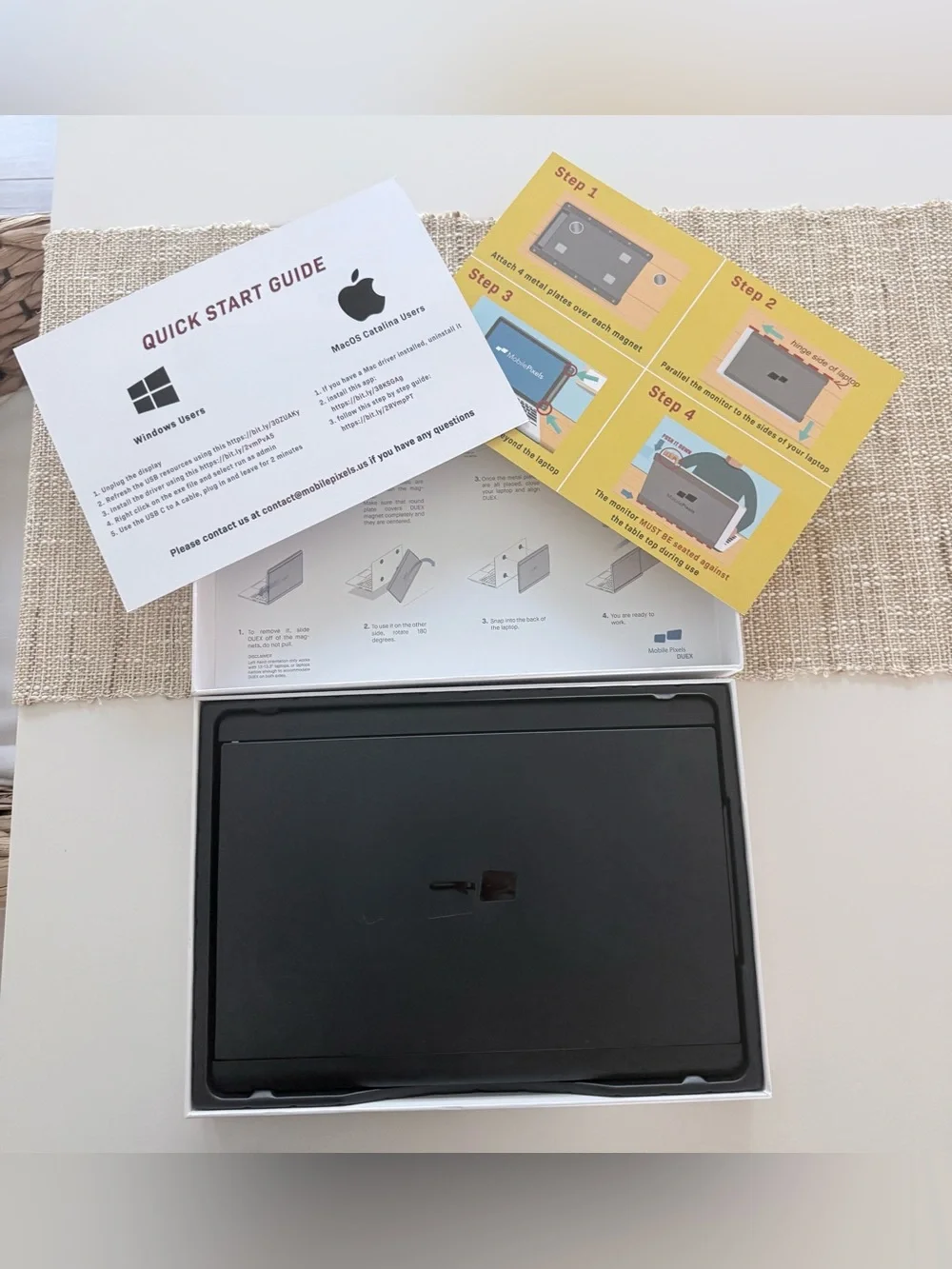 Mobile Pixels Duex Pro Portable Laptop Monitor - Black